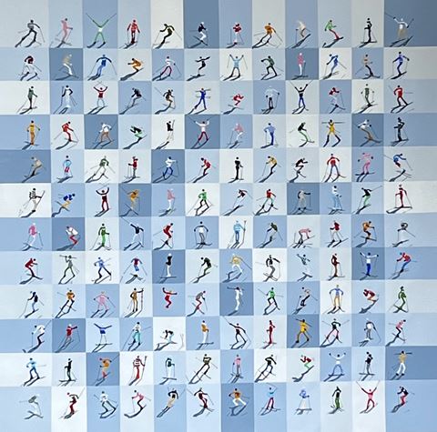144 Skiers in Formentera Blue