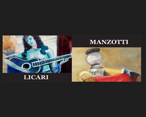 Mostre personali di Angelo Licari e Stefano Manzotti
