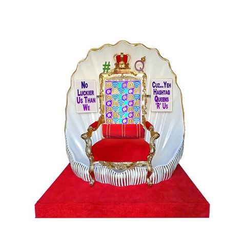 Hashtag Queens throne 3D 50 CM MODEL