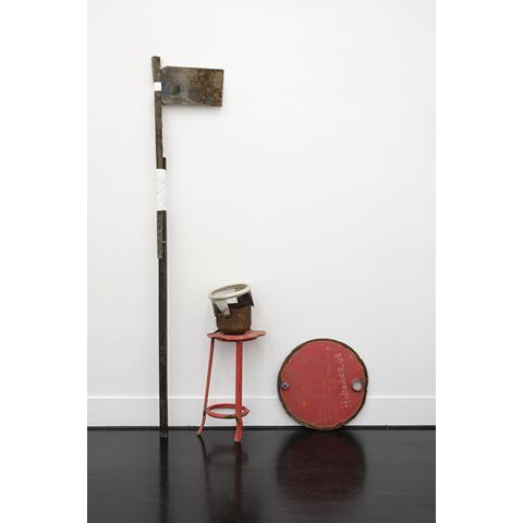 Composition with Red Stool (Homenaje a Danilo)